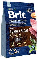 Brit (3 кг) Premium by Nature Light Turkey & Oats