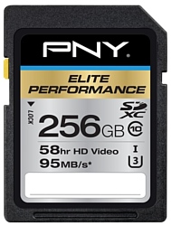 PNY Elite Performance SDXC class 10 UHS-I U3 256GB