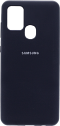 EXPERTS Original Tpu для Samsung Galaxy A21s с LOGO (темно-синий)