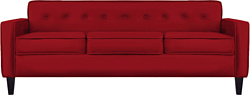 Brioli Берн трехместный (экокожа, L19 красный)