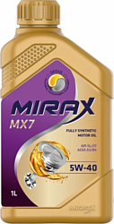 Моторное масло Mirax MX7 5W-40 SL/CF A3/B4 1л