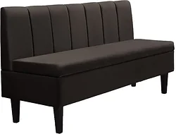 Прямой диван Mio Tesoro Лео 1540 (Velutto 24/шоколад)