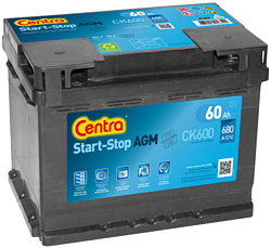 Автомобильный аккумулятор Centra Start-Stop AGM CK600 R+ (60Ah)