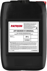 Трансмиссионное масло Patron ATF Dexron VI Original 20л