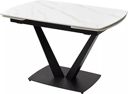 Кухонный стол M-City Alatri 120 Matt 614M04390 (White Marble Solid Ceramic/Black)