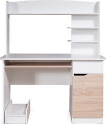 Стол для работы Мебель-класс Лидер (белый/дуб сонома)