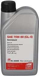 Трансмиссионное масло Febi bilstein SAE 75W-90 GL-5 32590 1л (желтый)