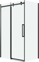 Душевой уголок Grossman Classic 130x80x195 120.K33.04.1380.21.00 (черный матовый/прозрачное стекло)