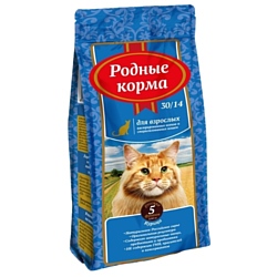 Родные корма (2.045 кг) Сухой корм для взрослых кастрированных котов и стерилизованных кошек