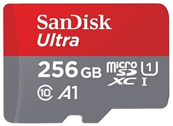 SanDisk Ultra microSDXC Class 10 UHS Class 1 A1 100MB/s 256GB + SD adapter