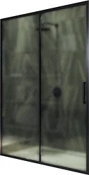 Душевая дверь MaybahGlass 195x150 MGD-1281-6 (сатин/черный)