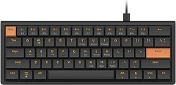 Клавиатура Ajazz NKL61 black/orange, Low Profile Switch