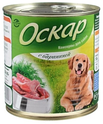 Оскар Консервы для собак с Бараниной (0.35 кг) 20 шт.