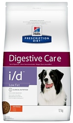 Hill's (12 кг) Prescription Diet I/D Canine Low Fat Gastrointestinal Health dry