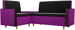 Mebelico Модерн 61166 (левый, черный/фиолетовый)