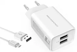Зарядное устройство Atomic U400 USB Type-C (белый)