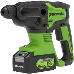 Перфоратор Greenworks GD24SDS2 3803007UB (с 1-им АКБ 4Ah)