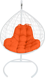 M-Group XL 11120107 (белый ротанг/оранжевая подушка)