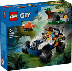 LEGO City 60424 Квадроцикл для исследования джунглей "Миссия Красной панды"