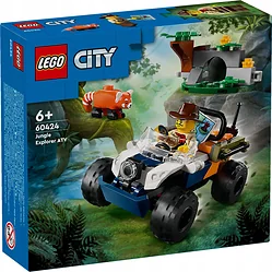 Конструктор LEGO City 60424 Квадроцикл для исследования джунглей "Миссия Красной панды"