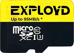 Карта памяти Exployd Premium Series microSDXC 512GB EX512GCSDXC10UHS-1-ELU3-W/A-AD