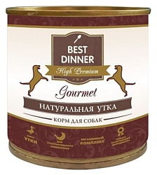 Best Dinner High Premium (Gourmet) для собак Натуральная Утка (0.24 кг) 1 шт.