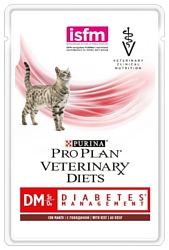 Pro Plan Veterinary Diets (0.085 кг) 1 шт. Feline DM Diabetes Management Beef pouch