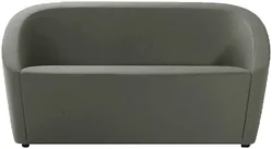 Прямой диван Brioli Джакоб двухместный (рогожка, J20 серый)