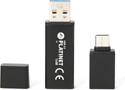 USB Flash Drive Platinet X-Depo USB 3.0 + Type-C Adapter 16GB