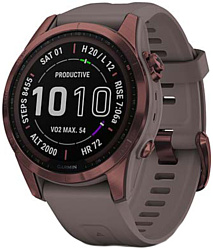 Garmin Fenix 7S Sapphire Solar (силиконовый ремешок)