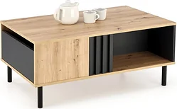 Журнальный столик Halmar Sonia (дуб артизан/черный)