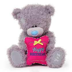 Me To You Мишка Teddy с подушечкой Happy Birthday (30 см) (G01W3426)