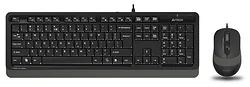 Набор клавиатуры и мыши A4Tech F1010 black-Grey USB