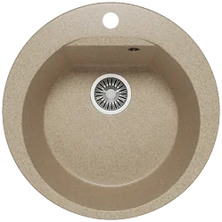 Кухонная мойка Polygran Atol-520 (песочный 302)
