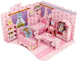 Сборная модель Sima-Land Комната принцессы 124368 XY-555