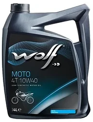 Моторное масло Wolf Moto 4T 10W-40 4л