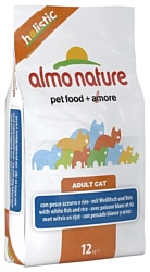 Almo Nature (12 кг) Holistic Adult Cat White Fish and Rice