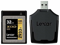 Lexar Professional 2933x XQD 2.0 card 32GB + USB 3.0 reader