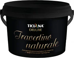 Штукатурка Ticiana Deluxe Travertino Naturale на извести (900 мл)