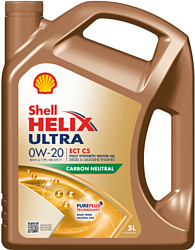 Моторное масло Shell Helix Ultra ECT C5 0W-20 5л