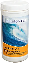 Дезинфицирующее средство Chemoform Аквабланк О2 в таблетках по 200г 1кг