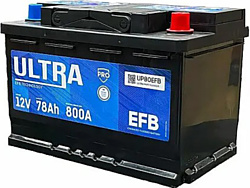 Автомобильный аккумулятор Ultra PRO EFB R+ (78Ah)