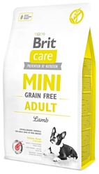 Brit (2 кг) Care Mini Grain Free Adult Lamb