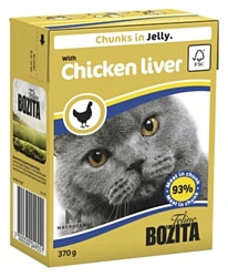 Bozita Feline chunks in jelly with Chicken Liver (0.37 кг) 16 шт.