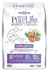 Flatazor (8 кг) Pure Life Sterilized 8+ With Duck And White Fish