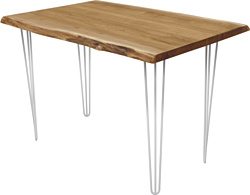 Кухонный стол Buro7 Грасхопер 120 (с обзолом, дуб натуральный/белый) Кухонный стол Buro7 Грасхопер 120 (с обзолом, дуб натуральный/белый)