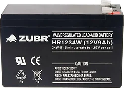 Аккумулятор для ибп Zubr HR1234W 12V9Ah