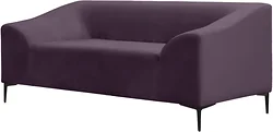 Прямой диван Brioli Тони двухместный (V7/фиолетовый) Прямой диван Brioli Тони двухместный (V7/фиолетовый)