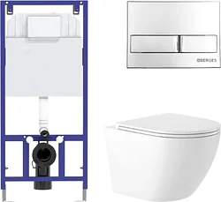 Унитаз Saniteco KW-9003W + 525 040000 + L3 040013 Унитаз Saniteco KW-9003W + 525 040000 + L3 040013