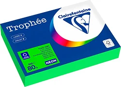 Офисная бумага Clairefontaine А4 80г/м2 2975C (500л, неон зеленый) Офисная бумага Clairefontaine А4 80г/м2 2975C (500л, неон зеленый)